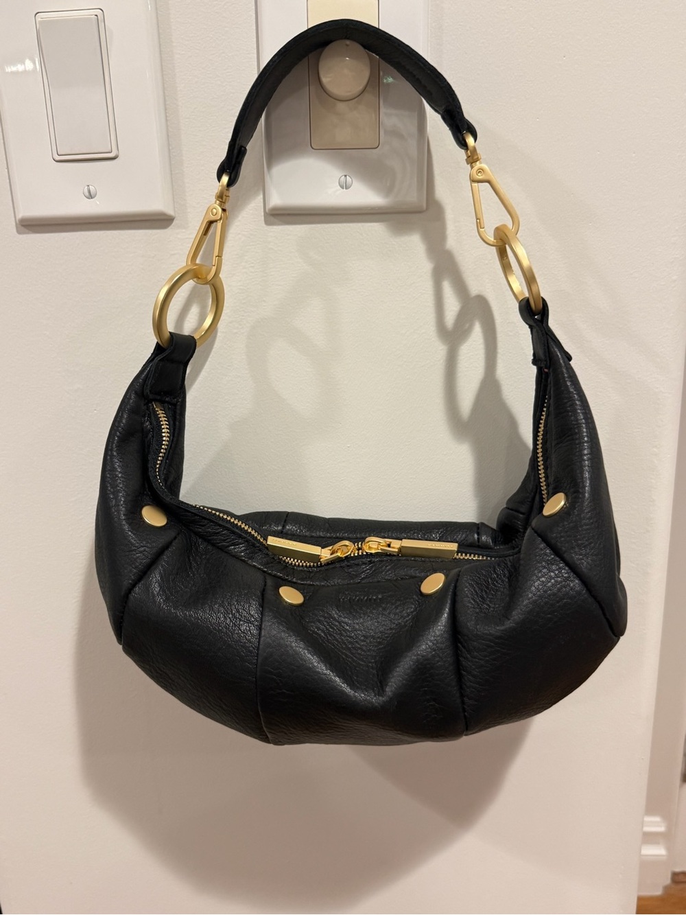Hammitt Small Erica, Black/Brushed Gold NWOT